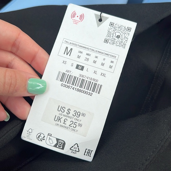 Zara Black Skort - Picture 2 of 4